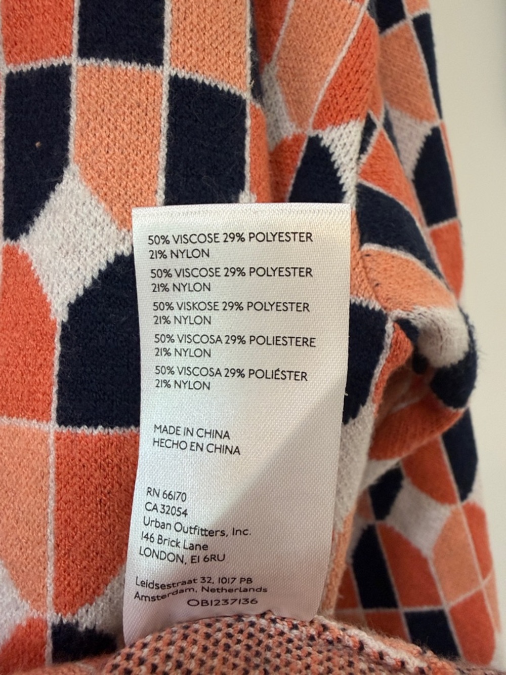 Anthropologie Maeve Intarsia Geo Carys Mock Neck Sweater - Size M - Picture 8 of 11